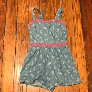 Denim romper